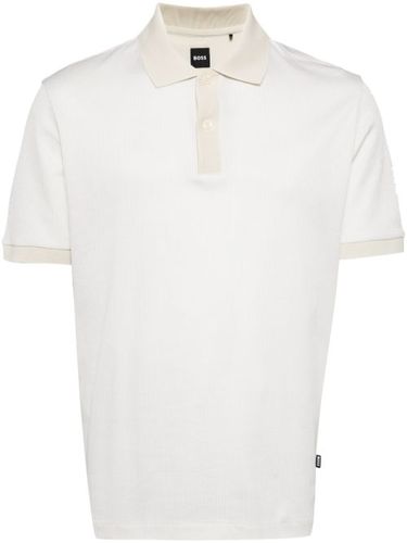 BOSS polo en maille - Tons neutres - BOSS - Modalova