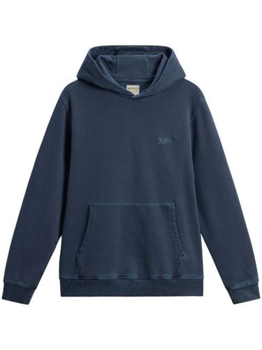 Hoodie en coton à logo brodé - Woolrich - Modalova