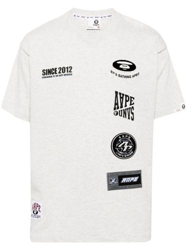 T-shirt Moonface à logo imprimé - AAPE BY *A BATHING APE® - Modalova