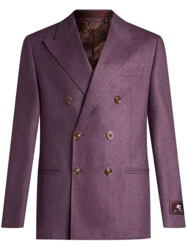 Blazer en cachemire à boutonnière croisée - ETRO - Modalova