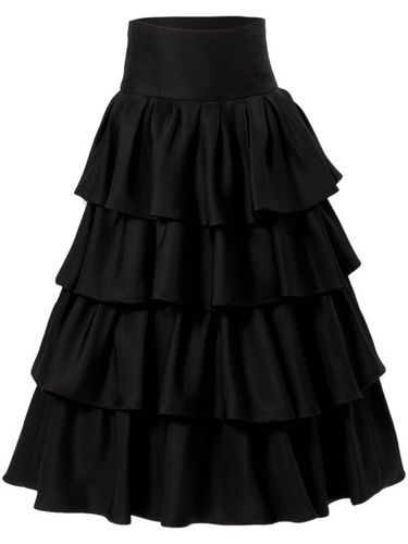 Jupe mi-longue à volants superposés - Carolina Herrera - Modalova