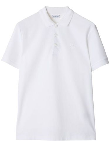 Burberry polo en coton - Blanc - Burberry - Modalova