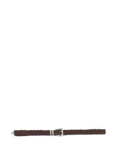 Ceinture en daim à design tressé - Brunello Cucinelli - Modalova