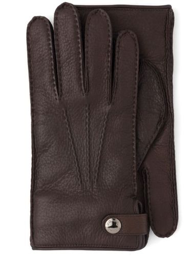 Gants en cuir à boutons pression - Prada - Modalova