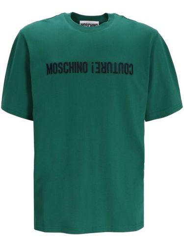 T-shirt en coton à logo imprimé - Moschino - Modalova