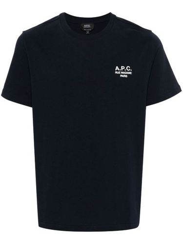 T-shirt en coton à logo brodé - A.P.C. - Modalova