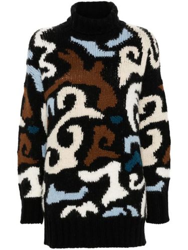 Pull en maille intarsia - Ermanno Scervino - Modalova