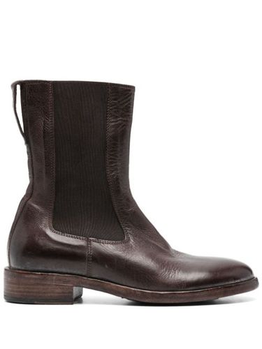 Moma bottes en cuir - Marron - Moma - Modalova