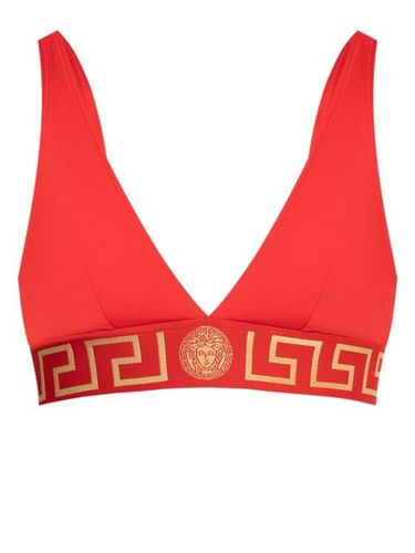 Haut de bikini à détail Greca - Versace - Modalova