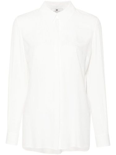 Blouse à logo en jacquard - Elisabetta Franchi - Modalova