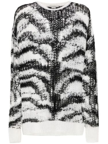 Pull en maille ajourée à motif tigré - Stella McCartney - Modalova
