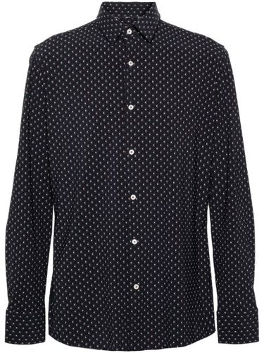 Chemise imprimée à manches longues - BOSS - Modalova