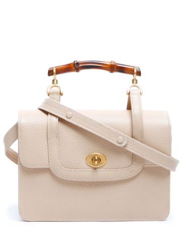 Sac à main en cuir à anse en bambou - Gucci Pre-Owned - Modalova