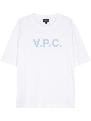 T-shirt en coton à logo floqué - A.P.C. - Modalova