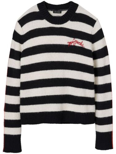 Pull rayé à logo brodé - Marc Jacobs - Modalova