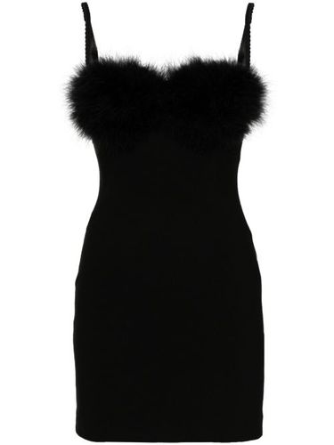 Robe courte à détails de plumes - Blumarine - Modalova