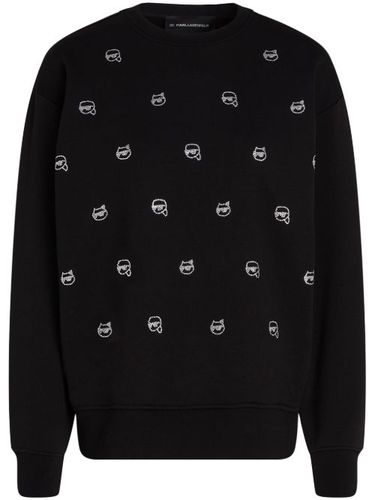 Sweat Ikon à ornements strassés - Karl Lagerfeld - Modalova