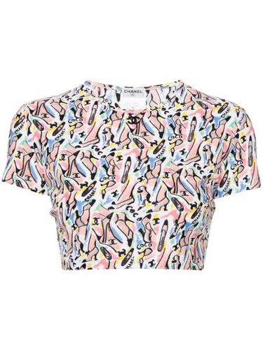 T-shirt à coupe crop (1995) - CHANEL Pre-Owned - Modalova