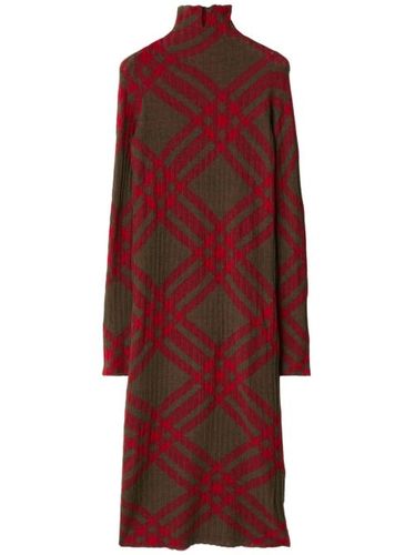 Robe évasée à carreaux - Burberry - Modalova