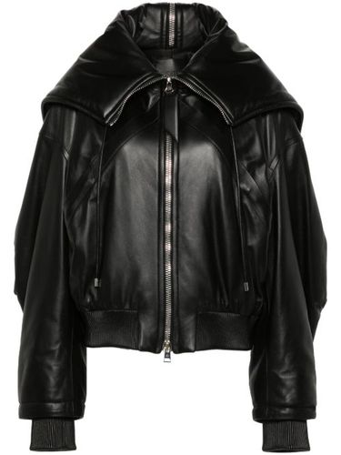 Veste bomber matelassée en cuir - The Attico - Modalova