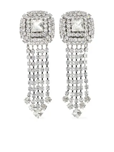 Boucles d'oreilles serties de cristaux - Alessandra Rich - Modalova