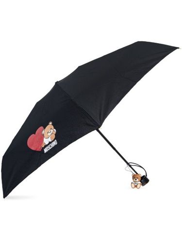 Parapluie compact à imprimé Teddy Bear - Moschino - Modalova