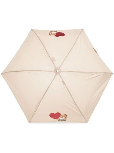 Parapluie compact à imprimé Teddy Bear - Moschino - Modalova