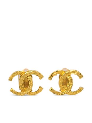 Boucles d'oreilles à clip CC (années 1990-2000) - CHANEL Pre-Owned - Modalova