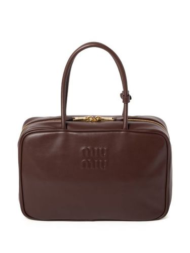 Sac Beau en cuir à logo embossé - Miu Miu - Modalova