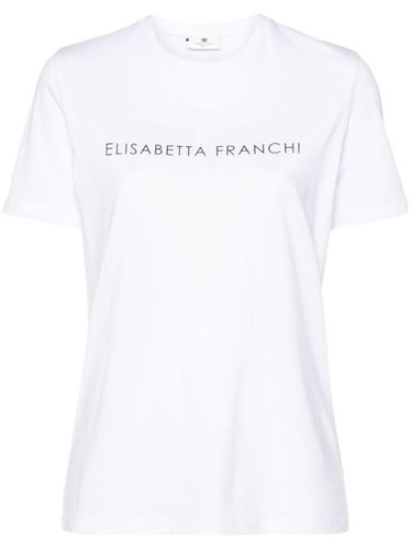 T-shirt à strass - Elisabetta Franchi - Modalova