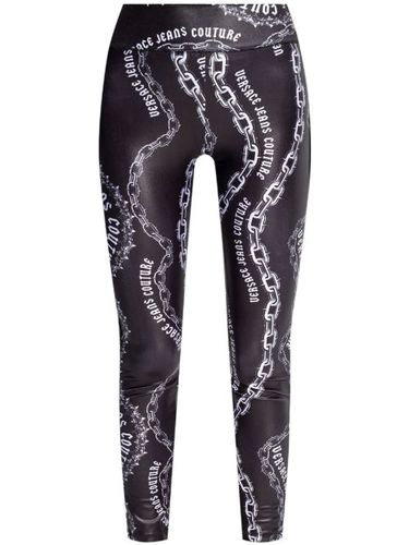 Legging à imprimé Chain Couture - Versace Jeans Couture - Modalova