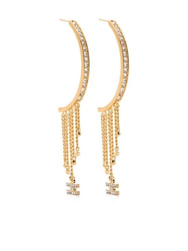 Boucles d'oreilles serties de cristaux - Elisabetta Franchi - Modalova