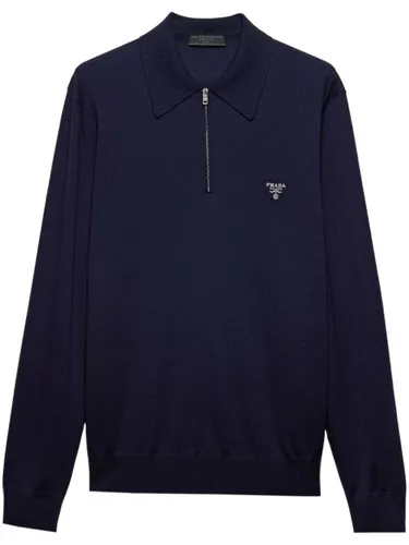 Polo en laine à manches longues - Prada - Modalova