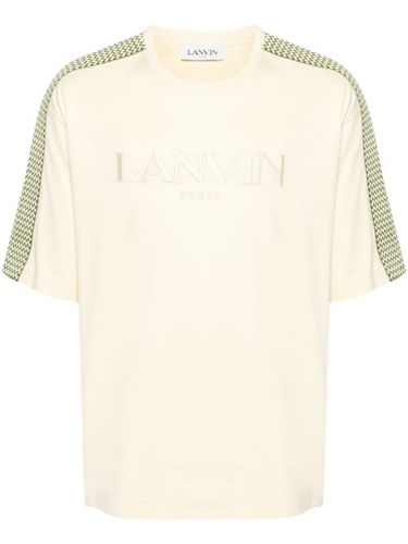 T-shirt en coton à logo brodé - Lanvin - Modalova