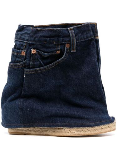 Espadrilles en jean à talon compensé - Bless - Modalova