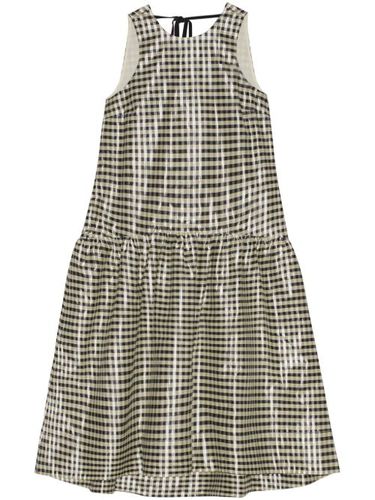 Robe mi-longue à carreaux vichy - GANNI - Modalova
