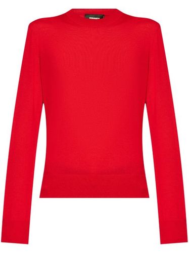 Pull en laine à logo brodé - DSQUARED2 - Modalova