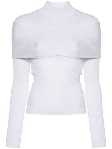 Mugler haut en maille - Blanc - Mugler - Modalova
