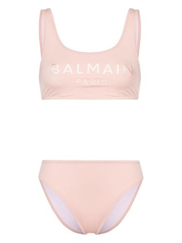 Bikini à logo brodé - Balmain - Modalova