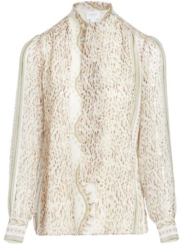 Blouse en soie à imprimé abstrait - Giambattista Valli - Modalova