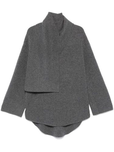 Pull à détail d'écharpe - TOTEME - Modalova