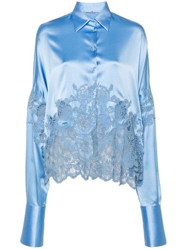 Chemise à empiècement en dentelle - Ermanno Scervino - Modalova