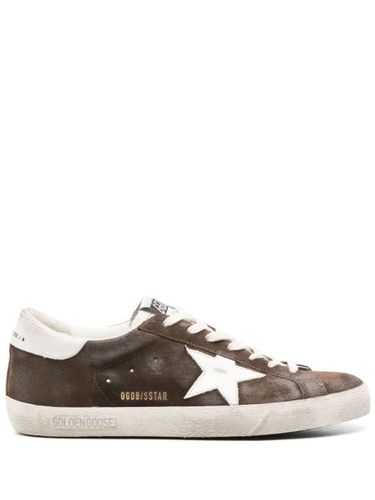 Baskets en daim Super-Star à effet usé - Golden Goose - Modalova