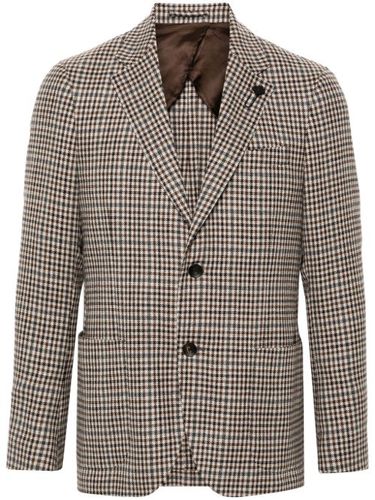 Blazer à détail de broche - Lardini - Modalova