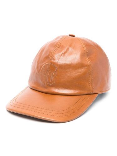 Casquette en cuir à logo brodé - Chloé - Modalova