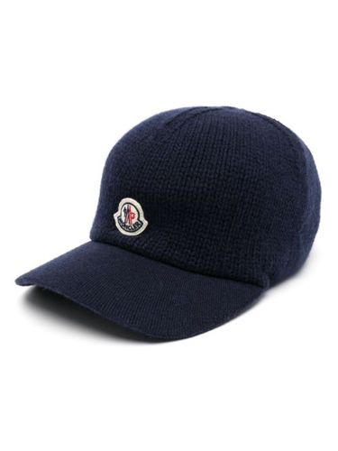 Moncler casquette en maille - Bleu - Moncler - Modalova