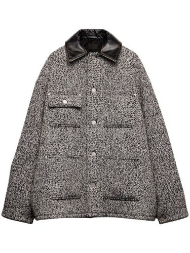 Prada surchemise en laine - Blanc - Prada - Modalova