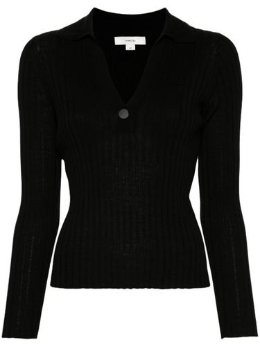 Vince pull Snap à col polo - Noir - Vince - Modalova