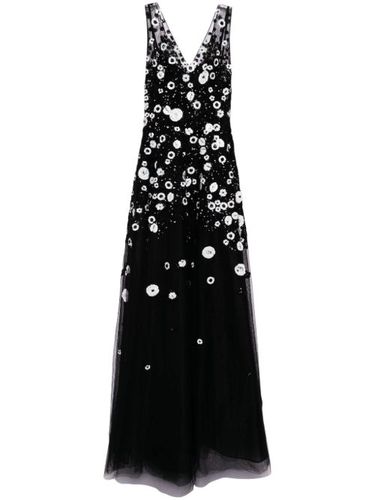 Robe longue en tulle à perles - Saiid Kobeisy - Modalova