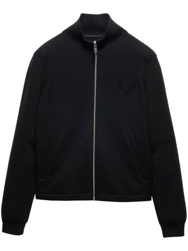 Cardigan zippé en cachemire mélangé - Prada - Modalova